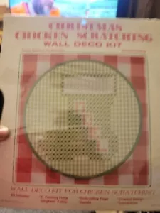 Kit decorativo de pared para rascar pollo de colección ""Stocking"" WKIT032" Wang's Int nuevo de lote antiguo - Imagen 1 de 2