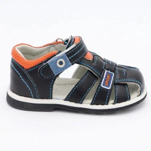 Cute eagle Flat Orthopedic Sandals with closed toe for boys 23 EU/7 US Black - Picture 1 of 8