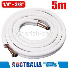 5M Insulated Copper Pipe Split Line Air Conditioner Pipe Fitting Pair Coil Tube