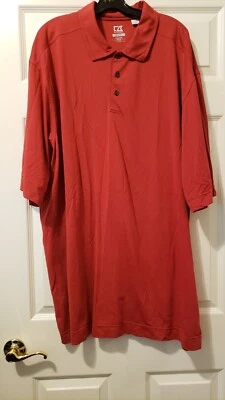 Cutter & Buck CB DryTec Championship Polo Short Sleeve Red 3XT - Image 1 of 4