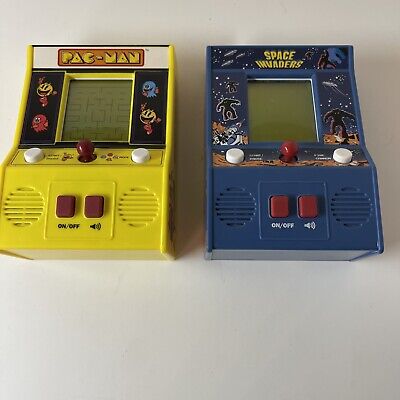 Mini Pac-man & Space Invaders Handheld Arcade Game Vintage Bandai Namco