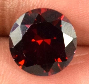 Runder 6,90 ct natürlicher brasilianischer roter Hessonit Granat Edelstein zertifiziert B59134 - Bild 1 von 8