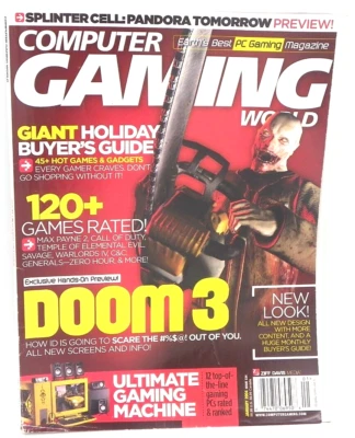 Computer Gaming World Doom 3 Holiday Buyer's Guide Jan 2004 Issue 234 Foto 1 de 2