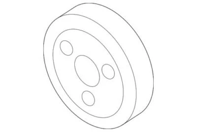 NEW OEM Ford 2003-22 Focus Escape EcoSport Engine Water Pump Pulley 1S7Z-8509-A — 第 1/2 张图片