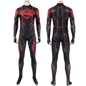 Comic New 52 Superboy Cosplay Jumpsuit Kon-El Cos Suit Adult Halloween Costume - Picture 1 of 12