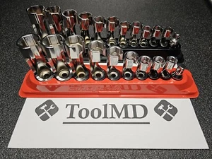 Snap-on Tools 22pc 3/8" Drive SAE & Metric Master Flare Nut Socket Set 210FRXM - Bild 1 von 20