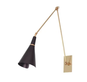 Handmade Vintage Inspired SCICCOSO Brass Wall Lamp Black , Handcrafted Wall Lamp - Picture 1 of 7