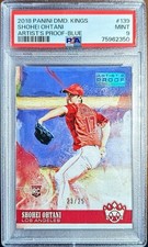 2018 SHOHEI OHTANI RC Blue /25 Panini Diamond Kings Artist's Proof  PSA 9 Pop 1