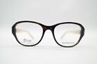 C Line CLAF13 Braun Silber Oval Brille Brillengestell eyeglasses Neu