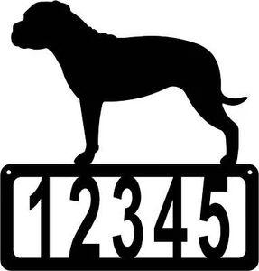 Bullmastiff Dog House Address Sign - Made in the USA - Made in USA - Picture 1 of 2