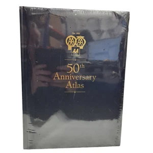50th Anniversary Atlas from the AA - New Sealed - Slight Bump to Corner - Picture 1 of 4