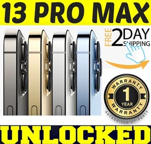 Apple iPhone 13 PRO MAX 128GB 256GB 512GB 1TB (UNLOCKED) 🔋 100% BATTERY🔋 ✤O/B✤ - Picture 1 of 11