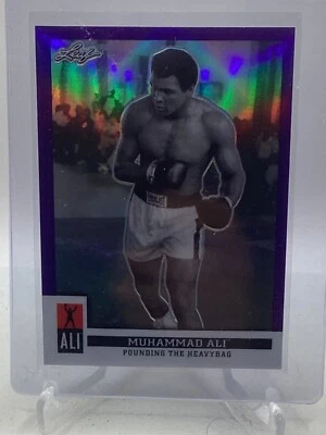 2016 Leaf Muhammad Ali Immortal Collection Purple #9 Muhammad Ali /25 - Image 1 of 2