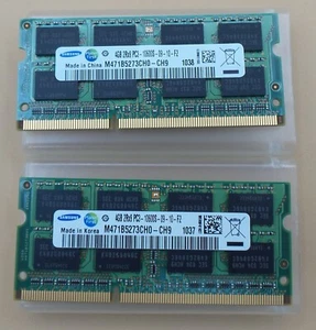 Samsung 8GB (2x4GB) DDR3-1333 2Rx8 PC3-10600S Laptop Memory M471B5273CH0-CH9 - Picture 1 of 1