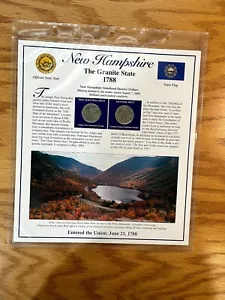 Página de repuesto de colección de cuartos y estampillas de la estadidad de New Hampshire PCS - Imagen 1 de 2