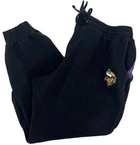 Minnesota Vikings Mens 4XLT Tall Black Fleece Athletic Jogger Pants Cover