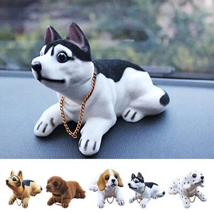 Adorno de perro de la suerte con la cabeza de bobble perro juguete coche tablero decoración - Imagen 1 de 17