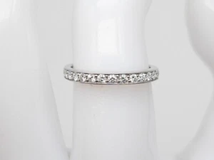 JOHN ATENCIO $2450 .75ct VS G Diamond 18k White Gold Wedding Band Ring - Bild 1 von 7