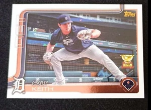 2025 Topps Series 1 SSP Golden Mirror Image Variation Colt Keith RC #180 Tigers - Bild 1 von 2
