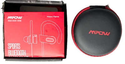 MPOW FLAME SPORTS BLUETOOTH HEADPHONES WIRELESS STEREO EAR HOOK AUDIO EARPHONES - Image 1 of 4