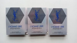 Men's Lot of 3 YSL L'HOMME LIBRE 1.5ml/.05 oz Spray Cologne Samples - Picture 1 of 1