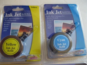 Inkjet Refill Kit Universal Cyan Prnter Ink for HP Lexmark Canon Epson Dell NEW - Picture 1 of 1