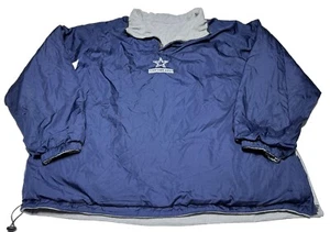 Vintage G3 Apparel NFL Dallas Cowboys Reversible Pullover Jacket Mens XL FLEECE - Picture 1 of 6