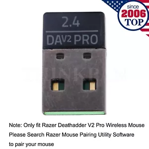 Adattatore Dongle Ricevitore USB Ricambio per Mouse Gaming Razer Deathadder V2 Pro - Foto 1 di 4