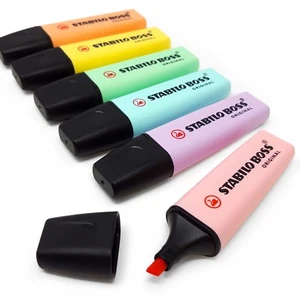 Stabilo Boss Pastell Textmarker Stiftmarker - Einzeln - 3 kaufen, 1 gratis erhalten - Bild 1 von 7
