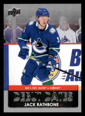 2021-22 Upper Deck Debut Dates #DD9 Jack Rathbone - Image 1 of 2