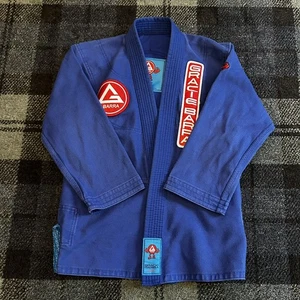 Gracie Barra Limited Edition Monster BJJ Jiu Jitsu Gi Kimono Youth Y4 Blue - Picture 1 of 5