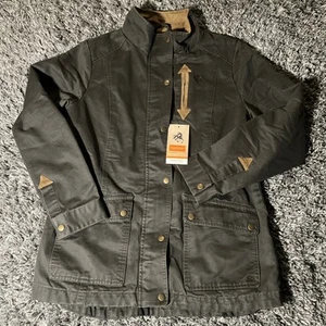 NUEVO CON ETIQUETAS Legendary Whitetails Saddle Country Camisa Chaqueta Oscura Ejército Chaqueta Mujer’s M - Imagen 1 de 22