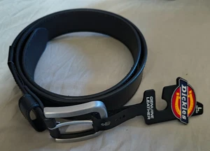 Dickies Workwear Herren Echtleder Schwarz Gürtel Größe Large 38-40 Neu - Bild 1 von 6