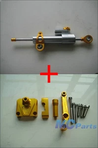 CNC Steering Damper Stabilizer Bracket For Kawasaki Ninja 250 250R EX250 08-12 H - Imagen 1 de 1