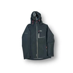 Chaqueta impermeable para mujer DLX Gita 1000 gris oscuro cremallera completa talla grande - Imagen 1 de 14