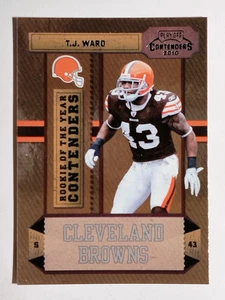 2010 Playoff Contenders ROY Contenders #16 T.J. Ward - Picture 1 of 2