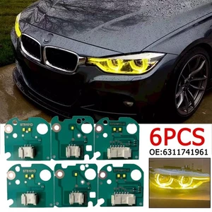 Yellow Angel Eyes DRL LED Boards For BMW 3 Series F30 F31 Daytime Running Light - Picture 1 of 9