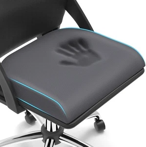 Large Seat Cushion, Soft Foam Cushion for Long Sitting Hours on X-Large, Grey - Picture 1 of 7