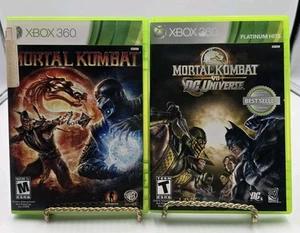 (2) XBOX 360 Mortal Kombat Games Mortal Kombat Rt. M, M.K. Vs. DC Universe Rt. T - Imagen 1 de 10