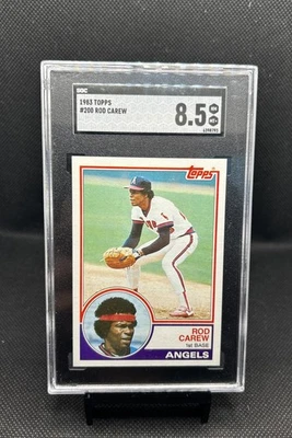 Rod Carew 1983 Topps #200 Graded SGC 8.5 - Twins Angels HOF Graded Vintage - Image 1 of 3