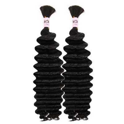 WOWANGEL Trenzado de Cabello Humano para Trenzas Boho 100g, 100% Vir Brasileño Sin Procesar Foto 1 de 4