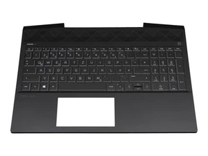 HP Pavilion Gaming 15-cx0000 Original Keyboard incl. Top Case DE (German) Black - Picture 1 of 4