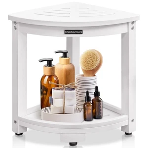 Taburete de ducha de esquina impermeable para ducha interior, banco de ducha anti-desvanecimiento para... - Imagen 1 de 8