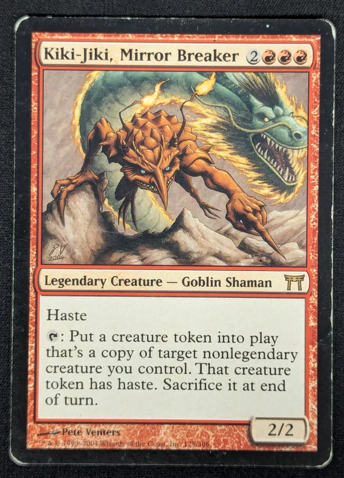 MTG Kiki-Jiki, Mirror Breaker- DAMAGED -Champions of Kamigawa Magic Card # 175 - Image 1 of 4