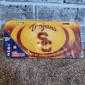 USC Trojans Wincraft NCAA Plastic License Plate FREE SHIP! - Picture 1 of 2