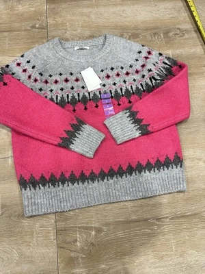 John Paul Richard NEW!! Fuschia Highland Sweater Small Boho Cottagecore NWT!! - Image 1 of 4