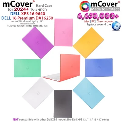 mCover® жесткий чехол для 2024 + 16» Dell XPS 16 9640 серии Windows ноутбука компьютеров - Изображение 1 из 4