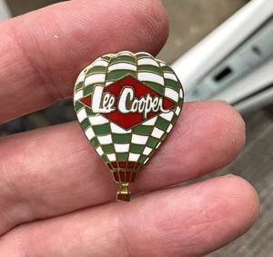 Vintage Lee Cooper Hot Air Ballon Enamel pin badge Denim Jeans Jacket Promo - Picture 1 of 8