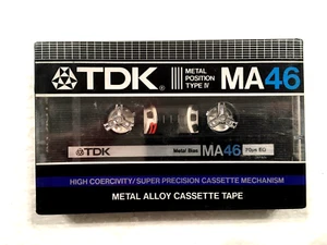 TDK MA 46 audiocassetta vintage nastro vuoto sigillato Made in Japan tipo IV v2 - Foto 1 di 2