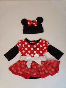 Disney Baby Minnie Mouse Red Bodysuit Tutu Costume Dress Halloween 12M Months - Picture 1 of 5